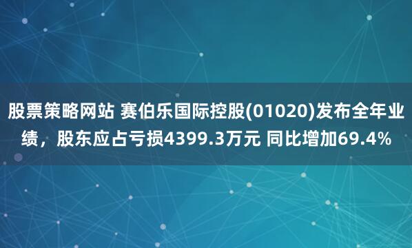 股票策略网站 赛伯乐国际控股(01020)发布全年业绩，股东应占亏损4399.3万元 同比增加69.4%